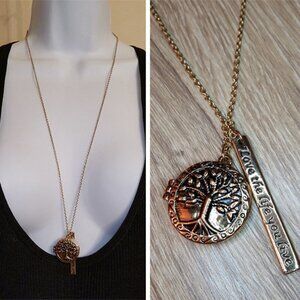 Avon SHB Tree of Life Charm Locket necklace